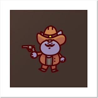 Cowboy Cat Posters and Art